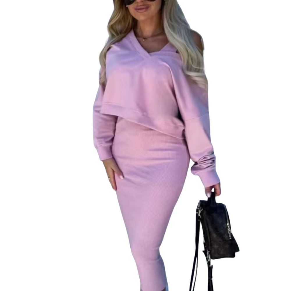 Two Piece-Set Knit Dress
